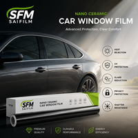 Film teinté pour vitres de voiture 4Mil PET, 1,52*30m, 3m, 5%-80% VLT, film solaire pour vitres de voiture, vente chaude