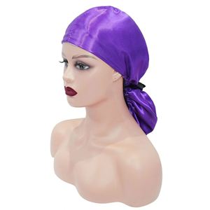 Durag de Seda Suave para Hombres y Mujeres, con Tiras Largas Dobles, Gorro de Enfermera Ajustable para Limpieza - Product Image 3