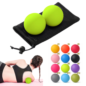 Bola de Fascia de Silicone Elástica para Yoga e Fitness, Bola de Massagem para Recuperação com Logo Personalizado - Product Image 1
