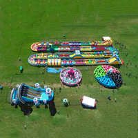 Grands parcours d'obstacles gonflables pour adultes location de parcours d'obstacles gonflables pour événements d'équipe commerciaux