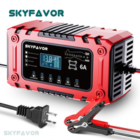 Produits tendance chargeur de batterie 12V 12V 6A alimentation automatique universel lifepo4 chargeur de batterie de voiture de moto au plomb