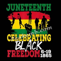 Hotsale Printing Juneteenth Is My Independence Day DTF Heat Press Transfers Designs para camiseta
