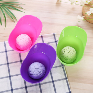 Bol à sundae en plastique personnalisé de 8 oz en forme de casquette de baseball pour fêtes et festivals - Product Image 3