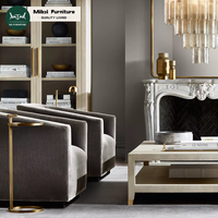 Ensemble de canapés en L élégant pour salon, mobilier de canapé avec siège cascade, canapé en tissu personnalisable pour hall d'hôtel