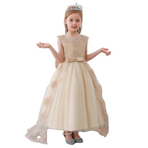 Vestido Formal Largo Hasta el Suelo para Niñas, Diseño Floral de Satén para <span class=keywords><strong>Cumpleaños</strong></span> de <span class=keywords><strong>Adolescentes</strong></span> de 14 Años, Suministro ODM para Primavera - Product Image 1