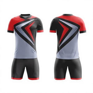 Maillot de football personnalisé sublimé pour homme, manches courtes, col en V, évacuation de l'humidité, séchage rapide, impression du nom du joueur sur le devant, coupe athlétique adulte - Product Image 1