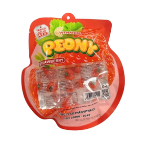 Peony Strawberry <b>Gummies</b> <b>Candy</b> 150g Soft Juicy Fruit Filled <b>Candy</b> with Liquid Center Chewy Sweet Treat Snack - Product Image 3