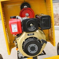 Moteur diesel haute efficacité CM500-4D de 10 CV, bétonnière miniature portable pour équipement de construction