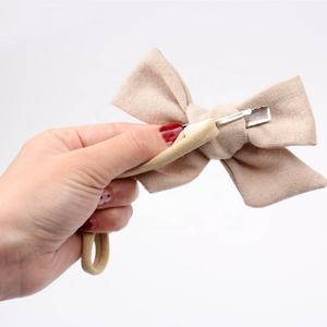 بيع بالجملة إكسسوارات شعر بتصميم جديد مشبك مقوس قطني عصابة رأس نايلون للأطفال الرضع - Product Image 3