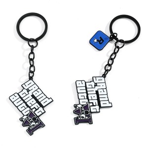 Porte-clés en alliage de zinc style dessin animé avec logo personnalisé, écologique, pour pendentif de voiture et accessoires de jeu - Product Image 4