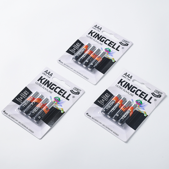 Kingcell Best Price Factory Directly Aaa LR03 4Pcs 1.5v 1300mAh Alkaline Battery