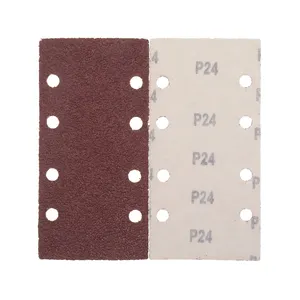 93mm x 185mm 24 to 2000 Grit Rectangular Hook and Loop Aluminum Oxide Sanding Sheet Sander Sandpaper for Grinding and Polishing