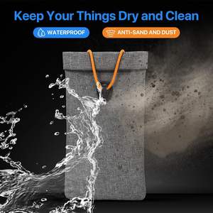 Sac <span class=keywords><strong>Faraday</strong></span> pour clé <span class=keywords><strong>de</strong></span> voiture pliée, protection contre les signaux RFID, pochette en nylon imperméable pour <span class=keywords><strong>téléphone</strong></span> <span class=keywords><strong>portable</strong></span>, <span class=keywords><strong>cage</strong></span> <span class=keywords><strong>de</strong></span> protection contre les signaux - Product Image 3