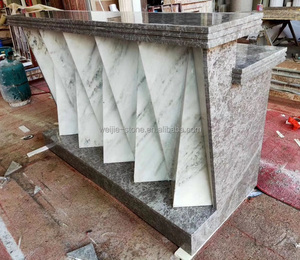 Marbre artificiel naturel Style industriel <span class=keywords><strong>Caisse</strong></span> Enregistreuse Bar Rétro Américain Comptoir de Réception Table de Bureau - Product Image 2