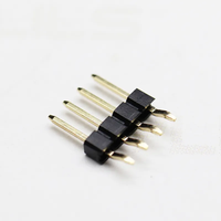 Conector de Cabezal de Pines Rectos de Una Sola Fila con Paso de 2.54mm, 2-40 Pines, Altura 2.54mm