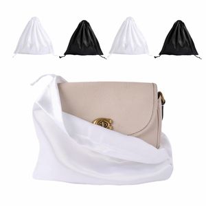 Bolsa <span class=keywords><strong>de</strong></span> Satén con Cordón, Ecológica, Reciclable, Lavable, con Logotipo Personalizado al por Mayor, Bolsa <span class=keywords><strong>de</strong></span> Embalaje <span class=keywords><strong>de</strong></span> Lujo, MOQ Bajo - Product Image 6