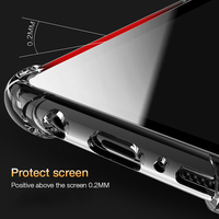 Coque en silicone transparente et résistante aux chocs pour Samsung Galaxy S24 Ultra S23 Fe S22 S21 S10 S8 S9 Plus A25 5G Coque
