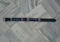 Haute qualité-collier de chien en cuir tressé-rembourré en cuir souple-boucles et anneau en D en laiton massif