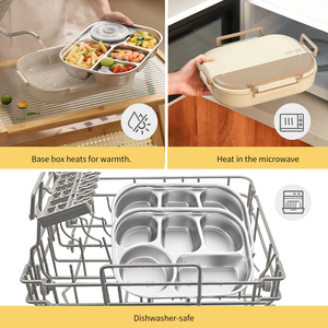304 Stainless Steel Bento <strong>Lunch</strong> Box Set with Insulated <strong>Bag</strong> Food Containers Compartment Design Dishwasher Safe <strong>Lunch</strong> Box <strong>for</strong> <strong>Kids</strong> - Product Image 4