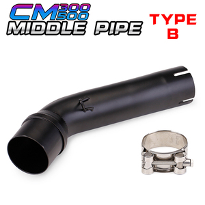 Pot d'échappement de moto avec tube intermédiaire Slip-on pour <span class=keywords><strong>Honda</strong></span> <span class=keywords><strong>Rebel</strong></span> <span class=keywords><strong>500</strong></span> 300 CM300 CMX500 Années 2017 2018 2019 <span class=keywords><strong>2020</strong></span> 2021 - Product Image 4