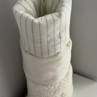 Boîte de rangement de bureau en tissu doux à motif nœud, couleur rose, imprimé nœud, ouverture supérieure, grand espace pour maquillage, bibelots et accessoires capillaires
