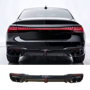 Difusor trasero de fibra de carbono de conversión de modificación automática con tubo trasero para <span class=keywords><strong>Audi</strong></span> 2019-2024 A7 A7l <span class=keywords><strong>C8</strong></span> actualización <span class=keywords><strong>RS7</strong></span> estilo - Product Image 1