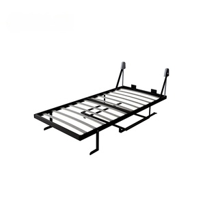 <span class=keywords><strong>Lit</strong></span> mural multifonctionnel pliable vertical, <span class=keywords><strong>lit</strong></span> Murphy avec bureau et étagère - Product Image 4
