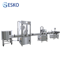Usine d'embouteillage servo-électrique ESKO pour sauce tomate, pâte de piment, confiture, miel, mayonnaise, 100-5000 ml, avec buses anti-goutte