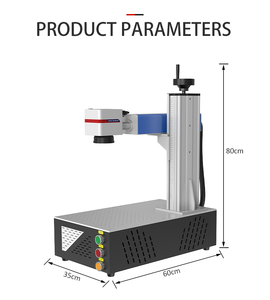 Machine de gravure laser fibre 3D industrielle 100W avec logiciel Ezcad3, source laser JPT MOPA M7, mise au point dynamique pour gravure profonde sur métal - Product Image 2