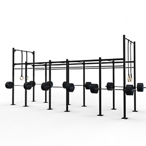 Factory Custom 4 Bay Outdoor CF Freestanding <strong>Squat</strong> <strong>Rack</strong> Rig Gym Monkey <strong>bar</strong> <strong>Pull</strong> <strong>up</strong> Cross Fitness Rig - Product Image 4