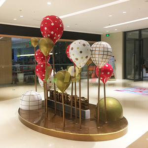 Libit Stainless Steel Sculpture Abstract Geometric <b>Balloon</b> Art Indoor Mall Decoration Hallway <b>Customization</b> - Product Image 1