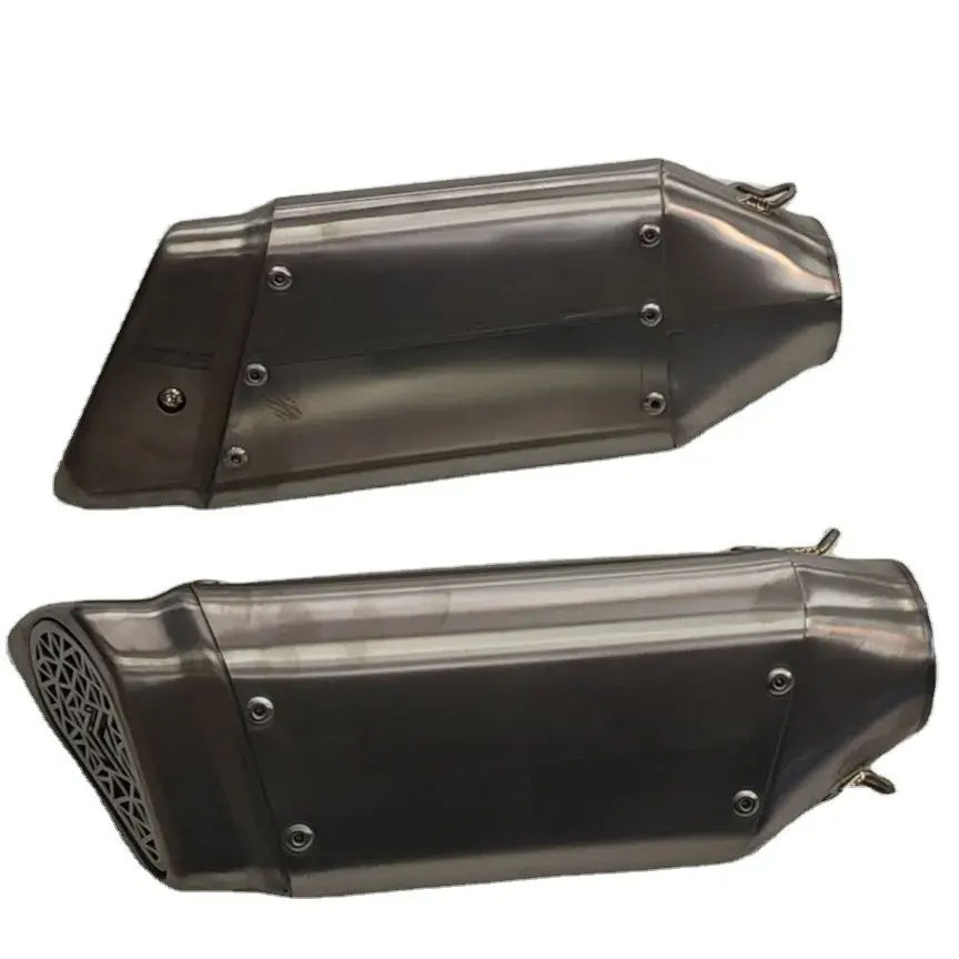 ATV exhaust muffler Ống xe máy exhaust muffler thép không gỉ xe máy exhaust muffler