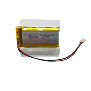 Lithium polymer battery 3,7 V 2000 mAh 103450 LiPo battery rechargeable battery with BIS - Product Image 2