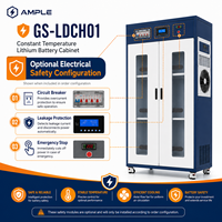 Armoire de charge et de stockage de batteries au lithium à température constante en acier, 30 prises, 6 USB, pour laboratoire industriel, fourniture OEM ODM