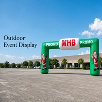 Arche gonflable pour événements extérieurs, portail d'entrée pour événements extérieurs, pour la promotion et la publicité de la marque