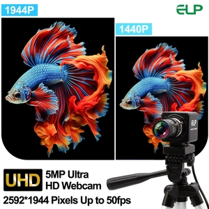 ELP 50FPS 5MP 글로벌 셔터 카메라 가변 초점 CS 렌즈 수동 초점 줌 1080P 60FPS 산업용 고속 글로프 스윙 카메라 - Product Image 4