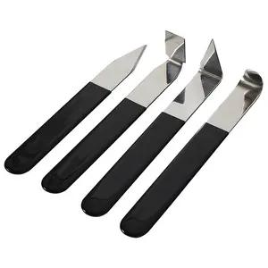 4 PCS Edelstahl Ton Schnitz messer Keramik Werkzeuge Craft Trim Artist Keramik Form Gravur Skulptur Stil Werkzeuge Set