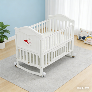Cuna Multifuncional para Bebés, Sofá de Lujo de Alta Gama, con Espacio de Almacenamiento Extendido y 3 Niveles Ajustables - Product Image 2