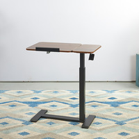 Table d'appoint portable pour ordinateur portable, pour chambre à coucher, bureau, lit, avec roulettes, réglable, pneumatique