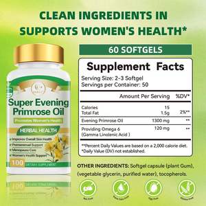 Huile d'onagre super concentrée, complément alimentaire, vente chaude à l'exportation transfrontalière, 100 capsules, vente directe d'usine à partir de la source - Product Image 3