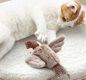 Juguete Eléctrico para Gatos con Simulación de Golondrina, Peluche con Sonido de Pájaro, Juguete Interactivo para Gatos Pequeños - Product Image 5