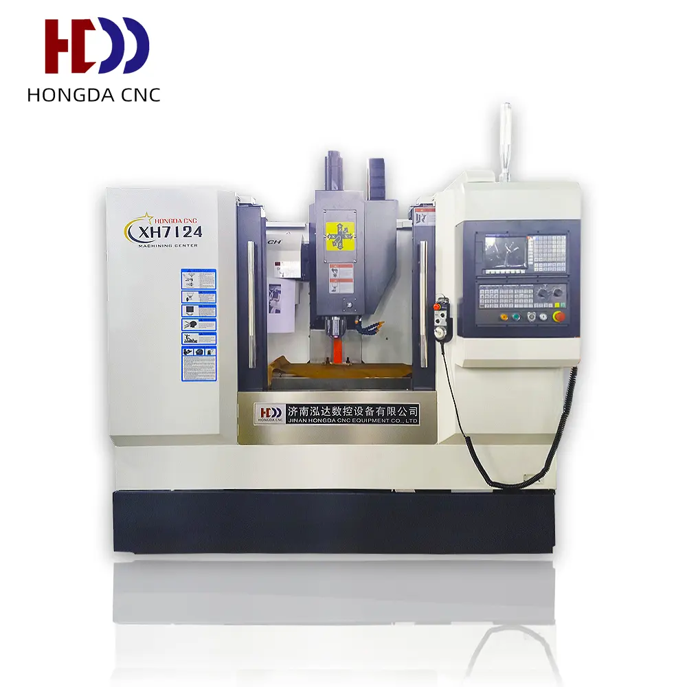 High precision CNC vertical machining center XH7124 4 axis CNC milling center Mitsubishi controller vmc machine