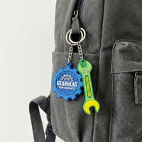 Porte-clés personnalisé en PVC souple 2D, porte-clés en caoutchouc souple avec logo, porte-clés en silicone, porte-clés en caoutchouc personnalisé 3D