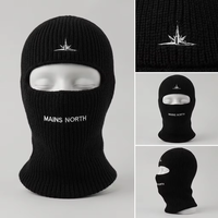 Masque facial complet de luxe pour le ski, bonnet, cagoule, logo brodé, 1 trou, cagoule d'hiver, masque facial