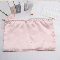 Pochette à poussière en satin avec cordon de serrage, logo personnalisé Offre Spéciale, emballage cadeau souple, paquet de cheveux en satin, perruque, pochette à poussière en tissu de soie