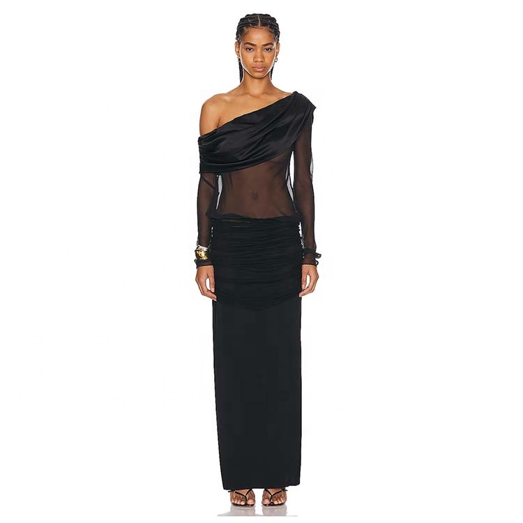 Silk Dress Long Sleeve Elegant Modest Abaya 2025