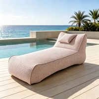 Chaise longue de jardin moderne, compressée sous vide, résistante aux UV, écologique, pour piscine, jardin, terrasse, hôtel