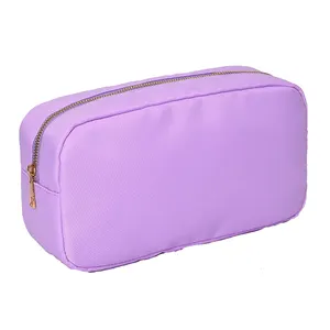 SUN CLOVER High Quality Nylon Cosmetic Pouch With Gold Zipper Great For Personalization And Patches