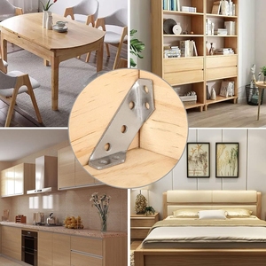Heavy-Duty phổ đồ nội thất góc khung đóng dấu góc kết nối với tam giác hỗ trợ cho tất cả các loại đồ nội thất - Product Image 6