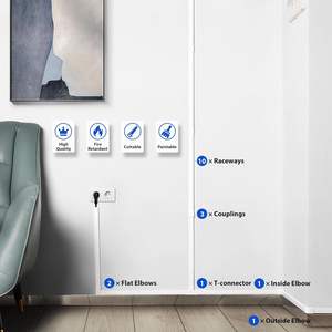 Goulotte de câble en PVC 10x20mm 10x15mm Conduits de câblage ronds et fendus en plastique et en caoutchouc - Product Image 5